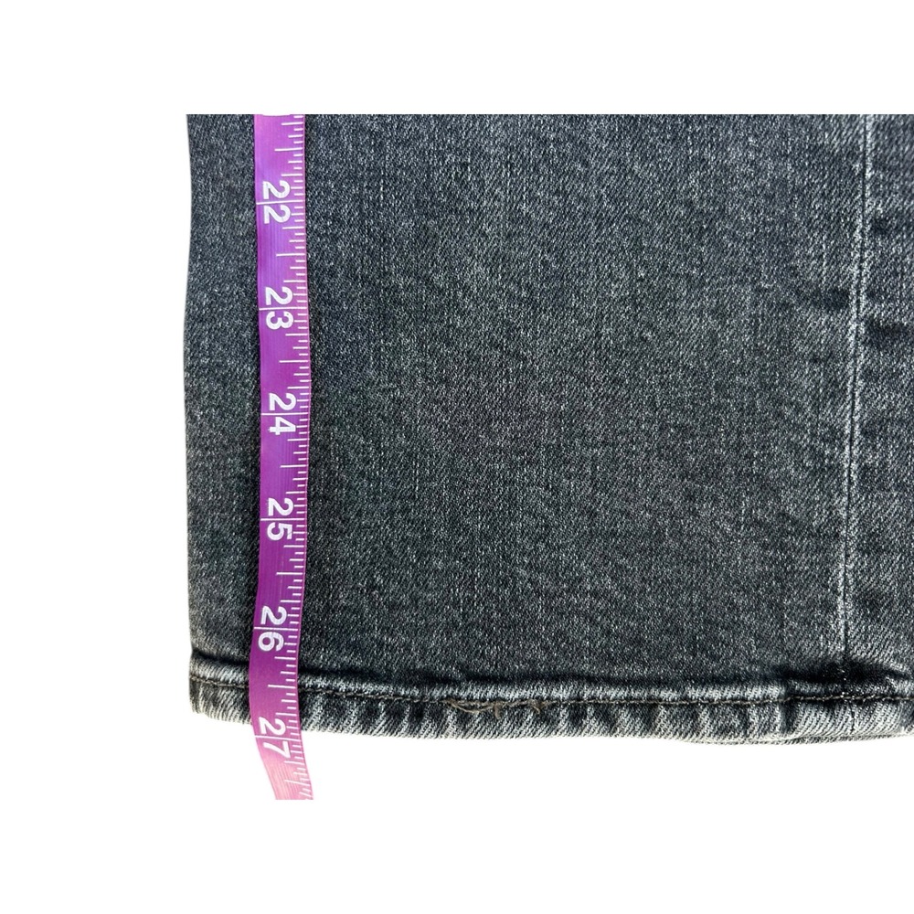 Mother The Rambler Zip Flood Jeans Outta Sight Faded Black Straight Leg Size 23 - Picture 7 of 11